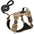 Dog Harness with Airtag Holder and Leash Set-Premium Oxford Breathable Material Durable Reflective Dog Harness and Leash Set