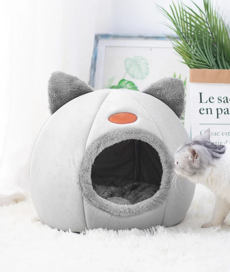 New Deep Sleep Comfort In Winter Cat Bed Iittle Mat Basket Small Dog House Products Pets Tent Cozy Cave Nest Indoor Cama Gato - Play Paws Toys