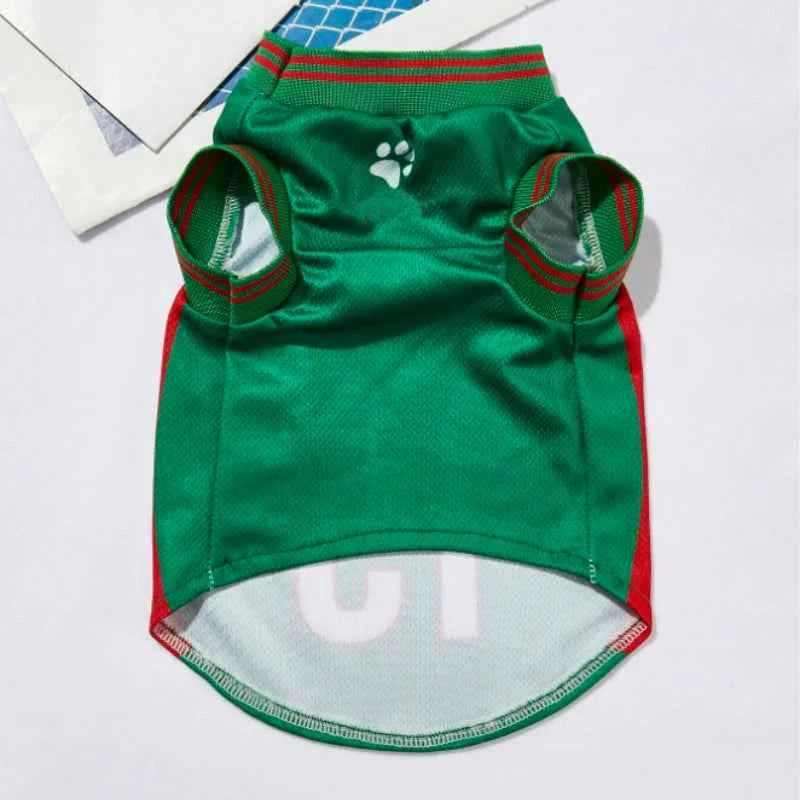 Mesh Breathable Dog Clothes Schnauzer Teddy Sport Large Dog Jersey Basketball Clothing Puppy T-Shirts Summer Pet Cat Shirts