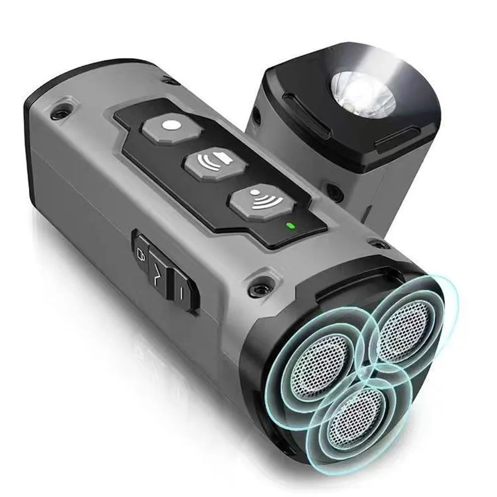 Dog Repeller Ultrasonic Dog Training Device Rechargeable Anti Barking Device 65ft Range with LED Flashlight for All Dogs
