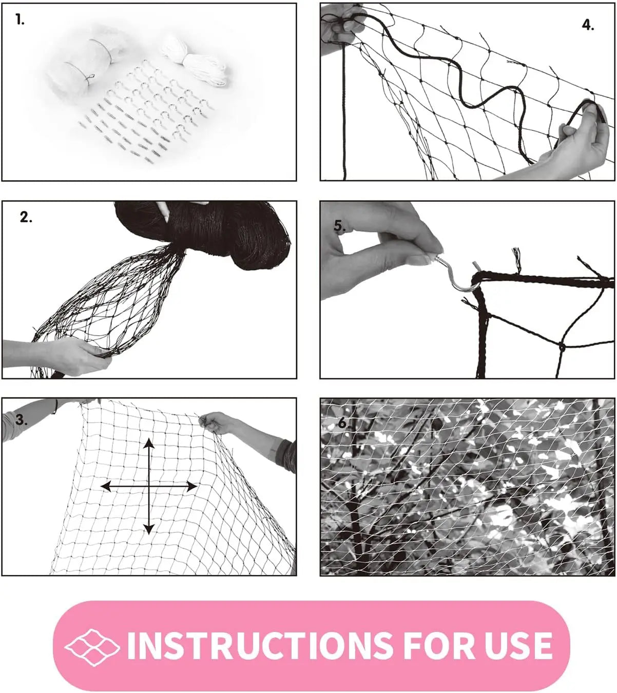 1set Different Sizes Transparent Cat Safety Net with Accessories for Balcony and Stairs - Prevents Pet Falls and Escapes