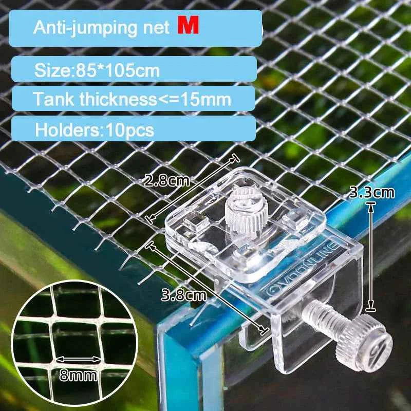 Anti-jumping Net Aquarium Anti Escape Net Cover Fresh Seawater Reef Fish Tank Shrimp Accessories Pet Product Tools Plants Holder