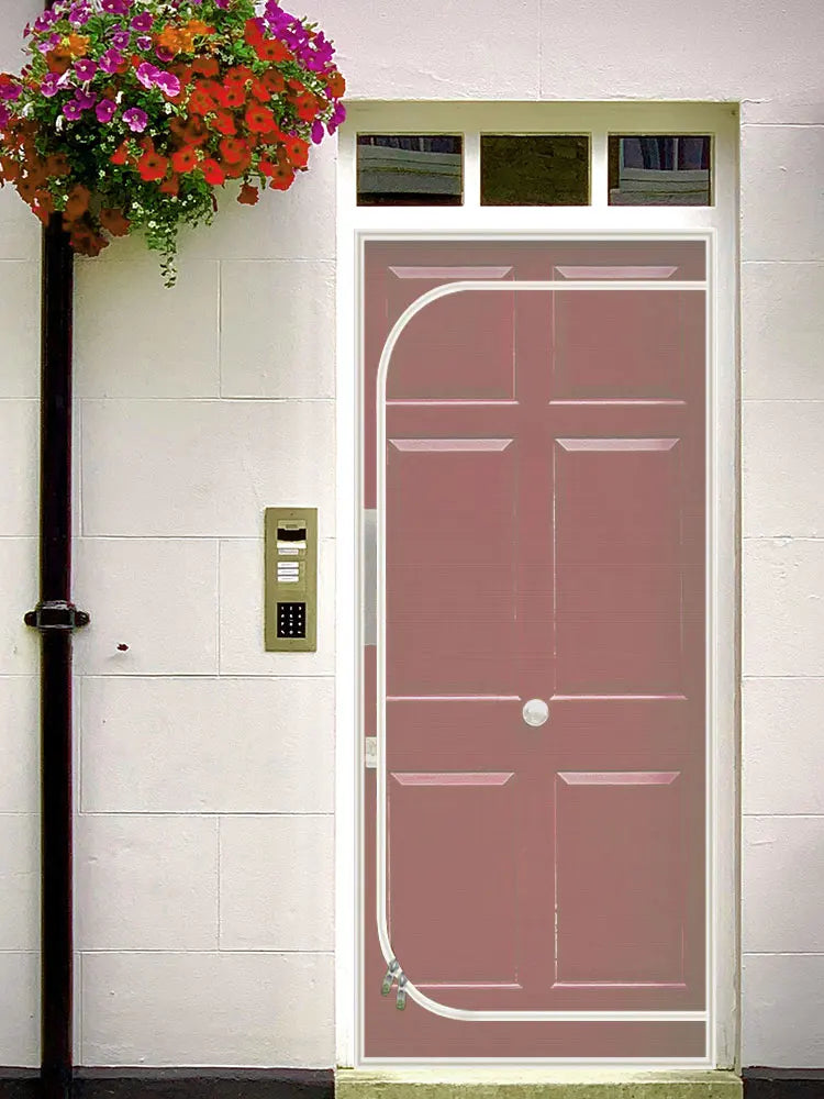 Reinforced heavy duty cat screen door, thickened cat scratch mesh to prevent scratching, U-shaped with bilateral zippers