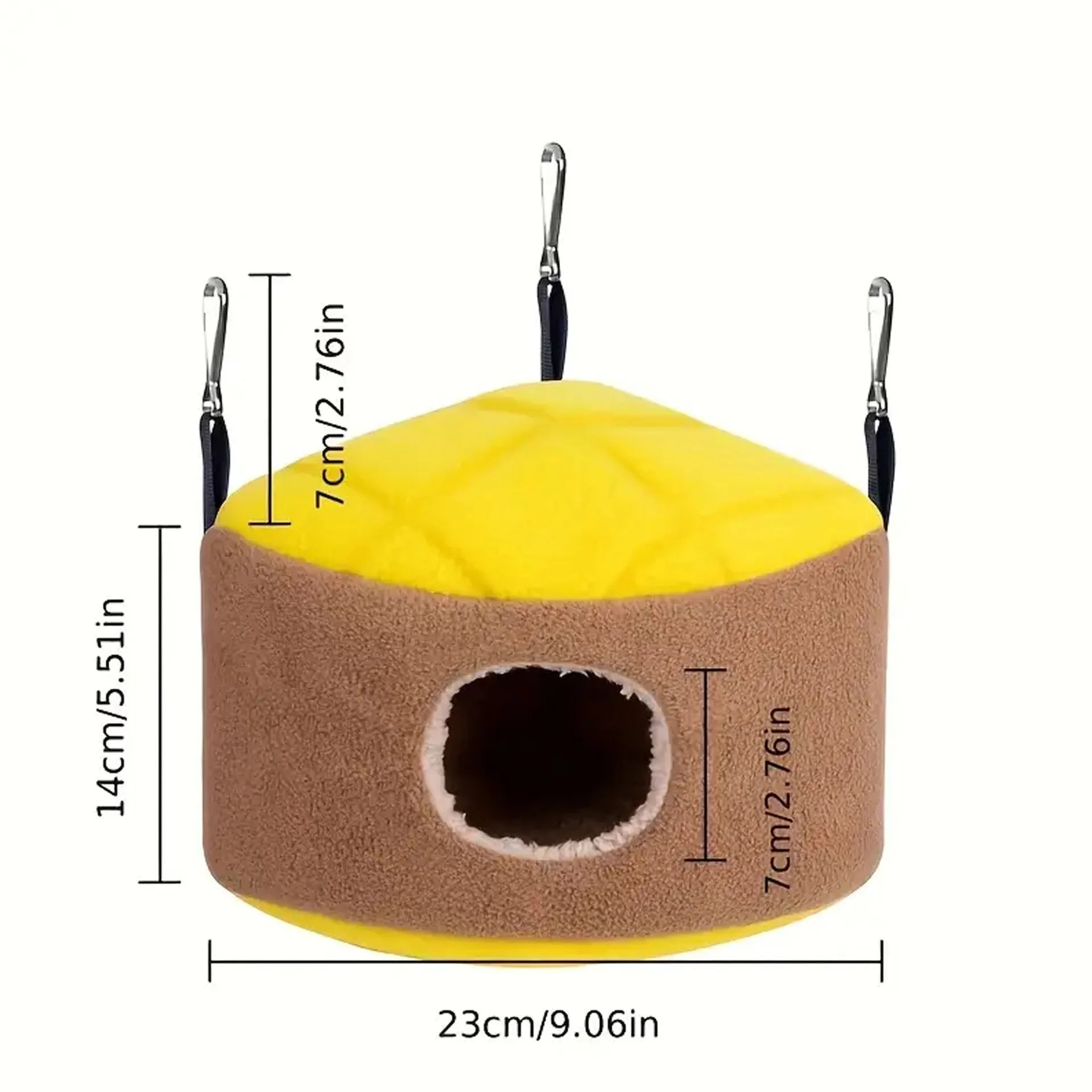 Warm Bird Nest Winter House Snuggle Hut Hanging Hammock Cage Accessories Plush Hideaway for Gerbil Small Parrot Parakeet Cockati