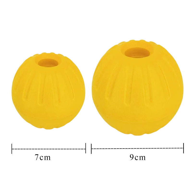 7cm/9cm Eva Pet Dog Outdoor Training Hollow Ball Indestructible Rubber Ball Chewing Game Grabbing Toy Indestructible Dog Toy