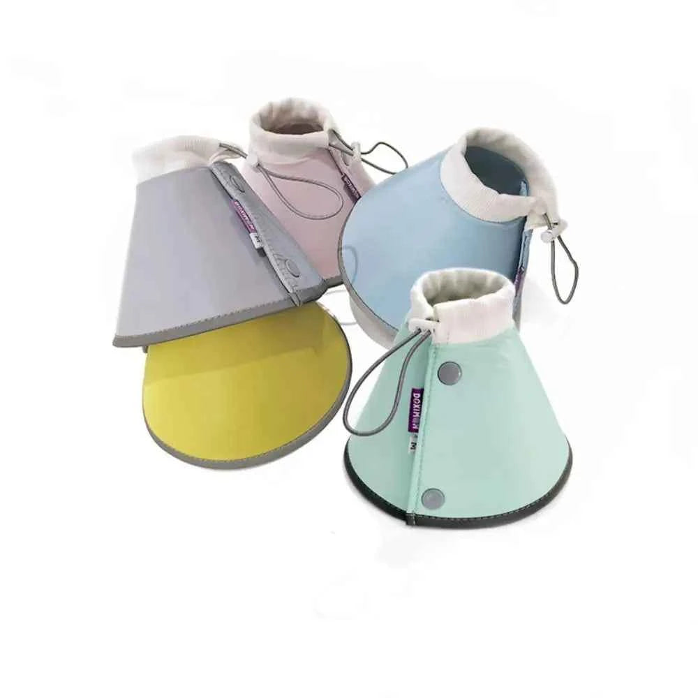 Adjustable Cat Cone Collar Lightweight Anti-bite Elizabethan Collars Breathable Easy To Eat and Drink Pet Protective Cover