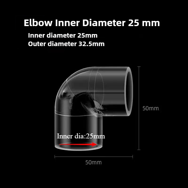 Transparent Fish Tank Water Pipe Acrylic Tube Fittings Elbow Joint Duck Bill Water Outlet Aquarium Accessries Rain Shower Outlet
