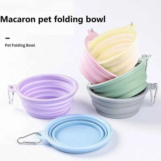 350ML Folding Dog Dish Collapsible Pet Bowl Water for Dog Drinking Bowl Cat Water Bowl Drinking Fountains for Dogs