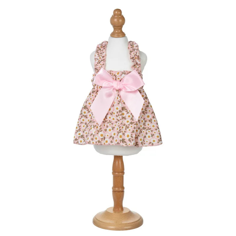 1 Pc Pet Dress Dog&Cat Summer Dress  Yomantic Floral Pattern Suitable For Birthday Wedding Party Outfits