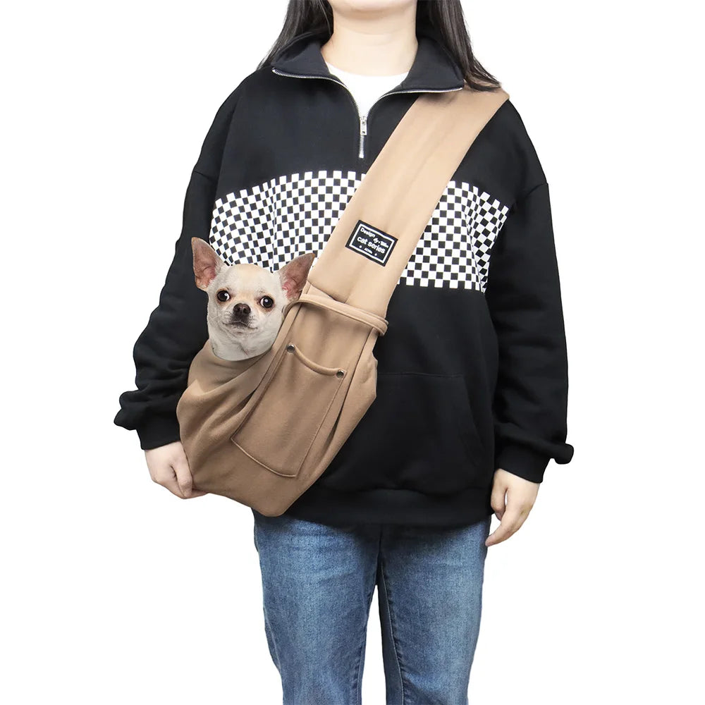 Portable Pet Shoulder Bag Phone Pocket Outdoor Carrier Dog Cat Bag Puppy Kitten Travel Handbag