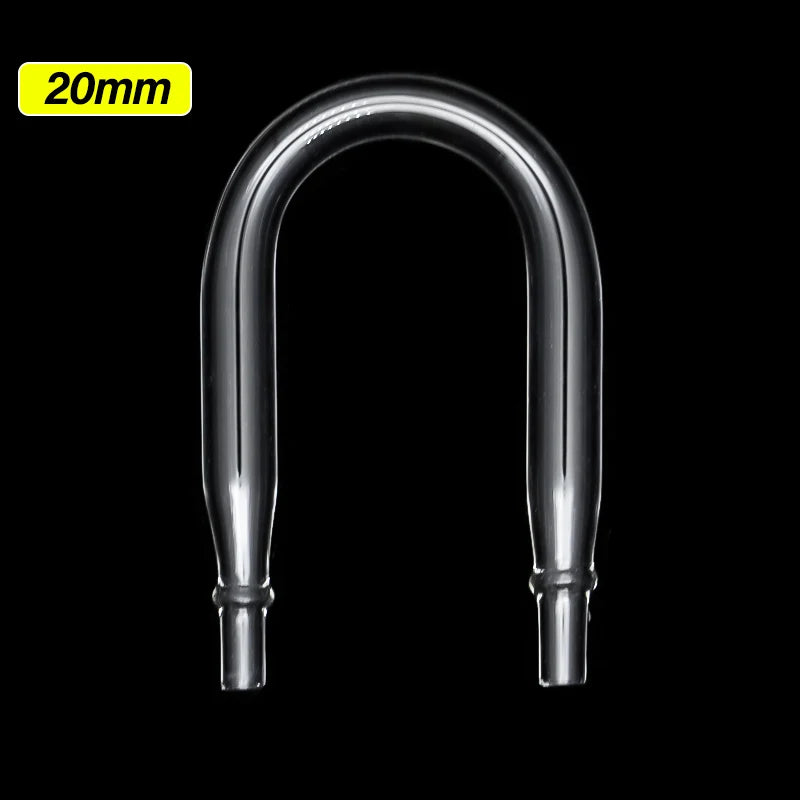 Aquarium Air Pipe Connector U Shaped Pipe Fish Tank Co2 Oxygen Tube Check Valve Glass Tube for Co2 Diffuser Air Pump Accessories