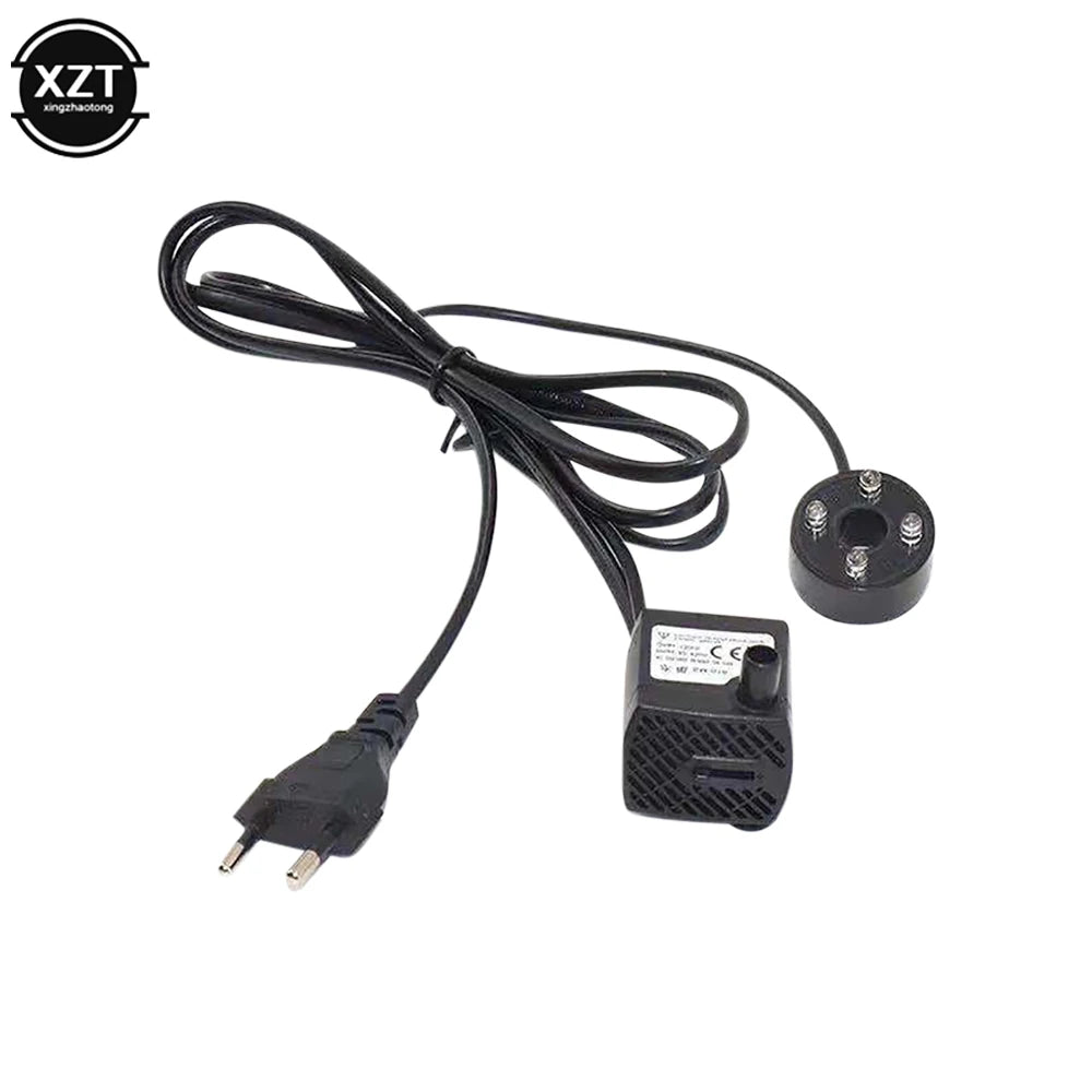 1.1M AC 220V 3W Water Pump Fish Tank Filter Submersible Pump Ultra-quiet Aquarium Fountain Air Fish Pond Tank EU Plug