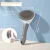 Self Cleaning Pet Hair Remover Comb Dematting Grooming Brush for Dogs Cats Essential Fur Care Tool & Pet Accessories