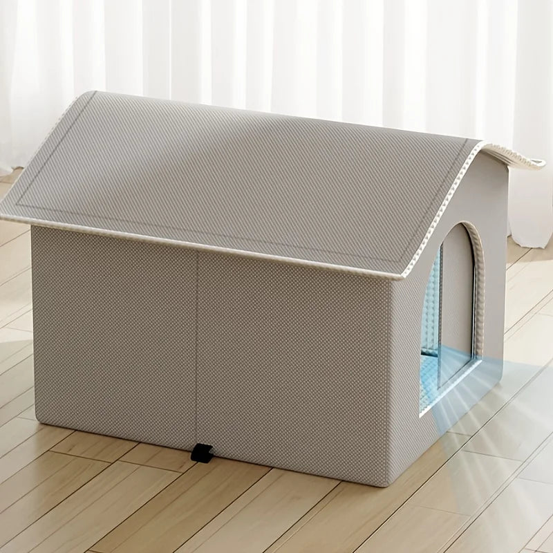 KEMORELA Stray Cat Bed Warmer - 3 Sizes of Comfortable Room-Shaped Shelter for Cats & Dogs, Durable Oxford Cloth, All-Season - Play Paws Toys