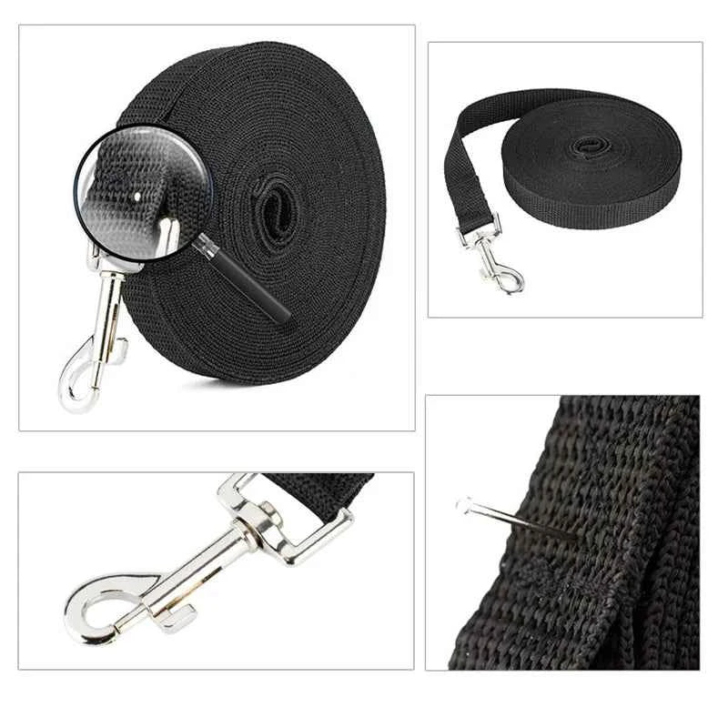 Long Nylon Pet Dog Leash For Small Big Dogs Cats Outdoor Hiking Puppy Lead Rope Strong Labrodor Traction Belt 1.5m 3m 10m 30m