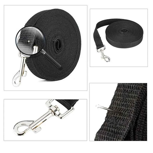 Long Nylon Pet Dog Leash For Small Big Dogs Cats Outdoor Hiking Puppy Lead Rope Strong Labrodor Traction Belt 1.5m 3m 10m 30m