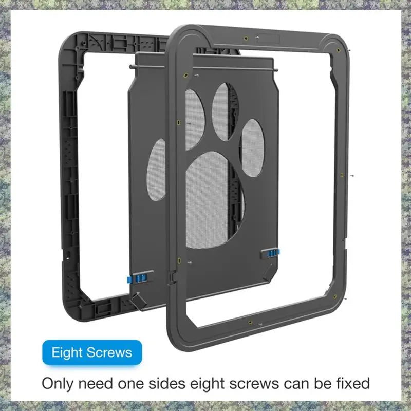 WON Dog Door Flap Gate Opener Controlled Entry Electronic Screen Window Protector Wall Mosquito Net (Small) - Play Paws Toys