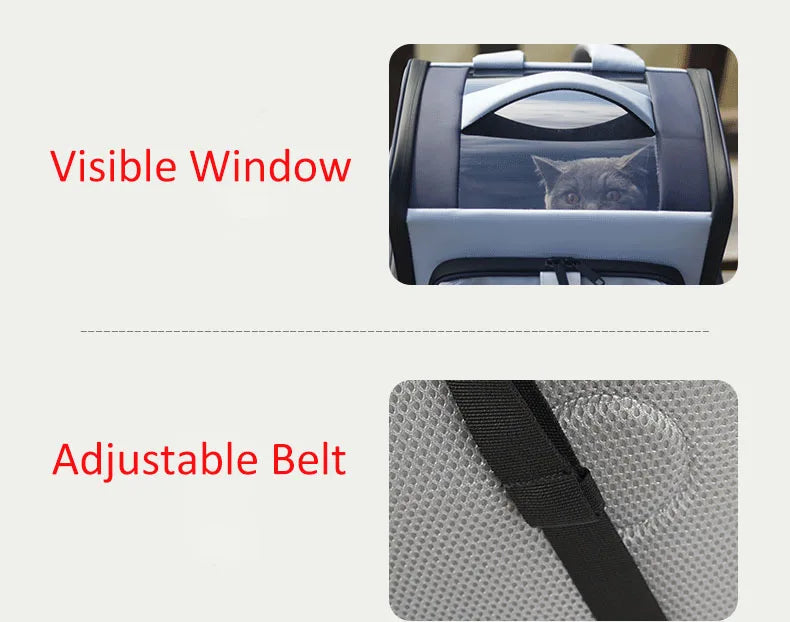 Portable Astronaut Travel Bag, Breathable Space Capsule, Expandable Carrier, Pet Backpack for Cat and Dog - Play Paws Toys