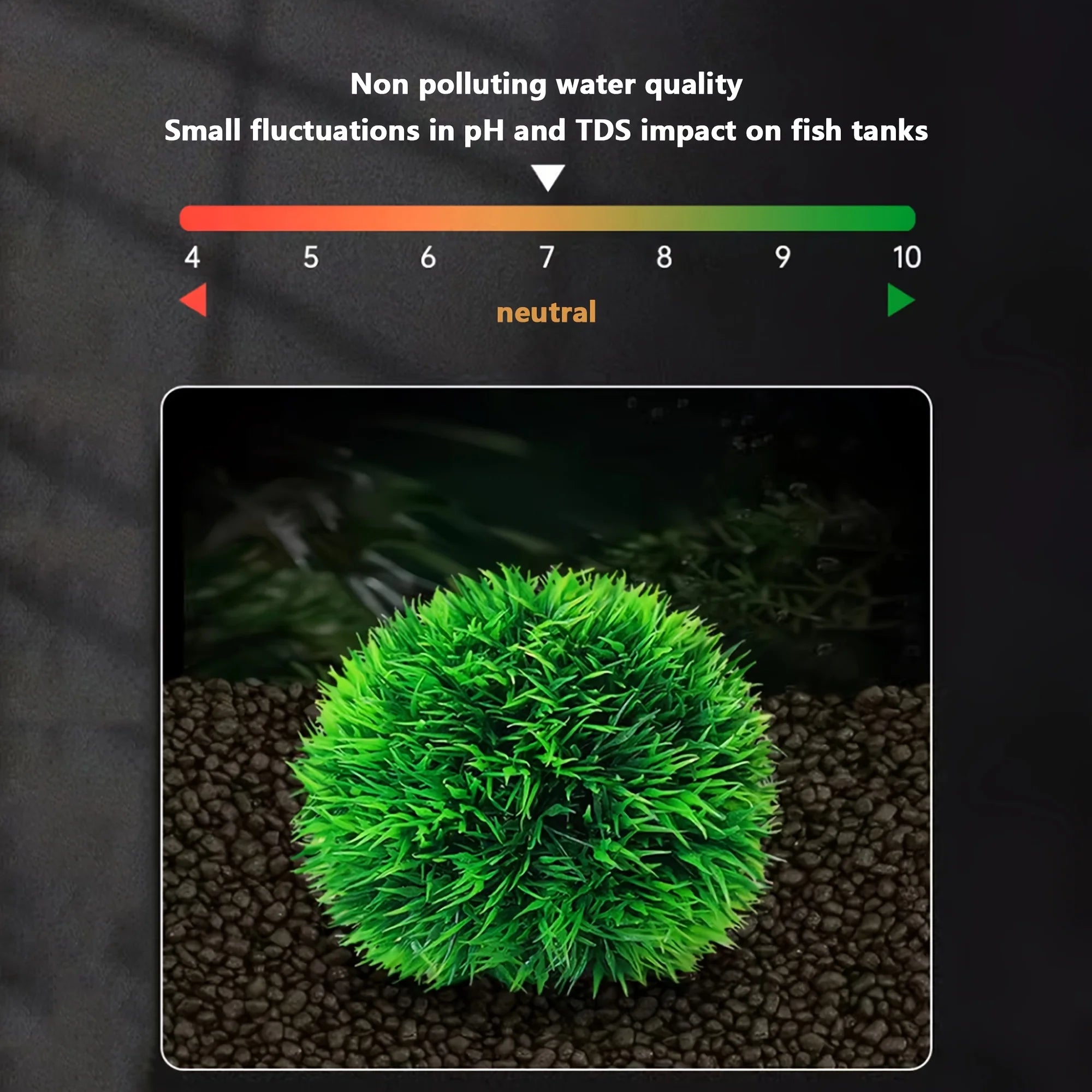 Aquarium Decorative Artificial Aquarium Grass Ball – Durable Faux Water Plant for Fish Tank Decor, Fade-Resistant
