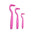 3Pcs Pet Flea Remover Tool Kit Plastic Scratching Hook Remover Pet Cat Dog Grooming Supplies Tick Picker Pet Accessories