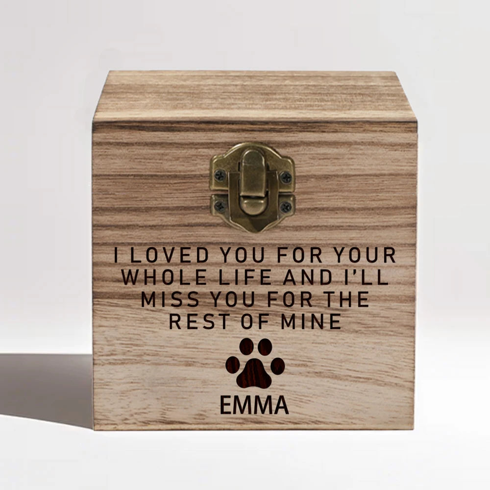 Pet Memorial Keepsake Box Dog Bereavement Gift Pet Keepsake Box Cat Dog Loss Gift Wood  Memorial Urns Dog Ashes Keepsake