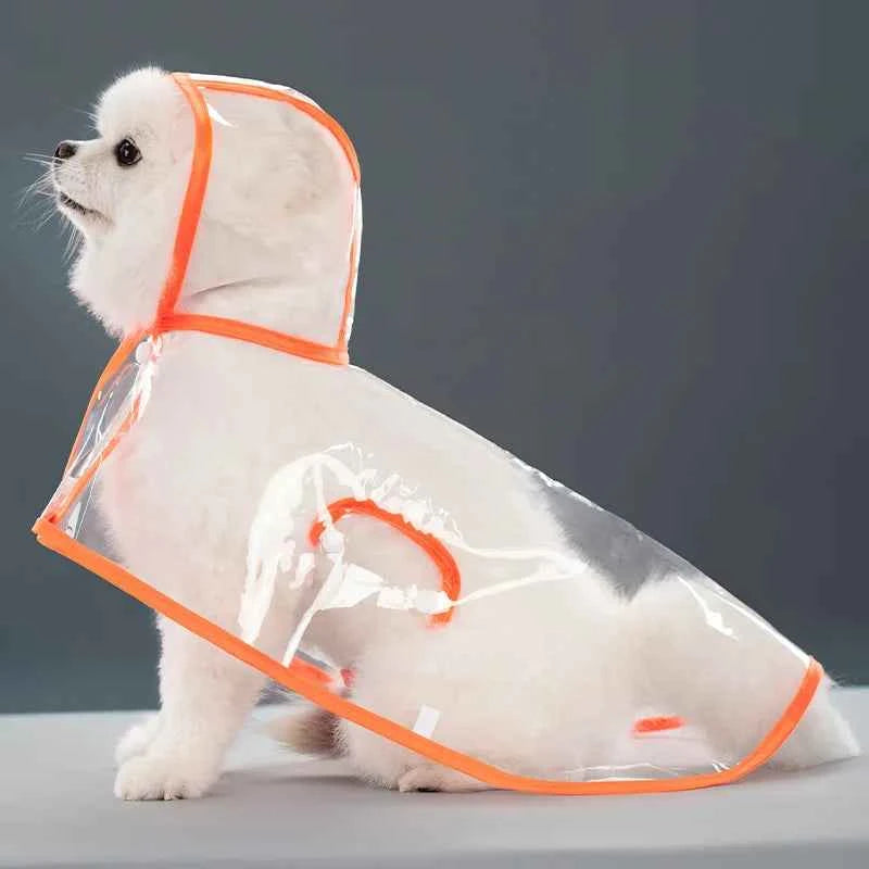 Dog Raincoat All-inclusive Four-legged Waterproof Poncho Teddy Bomei Rainy Day Pet Clothes Small Medium Dog Raincoat