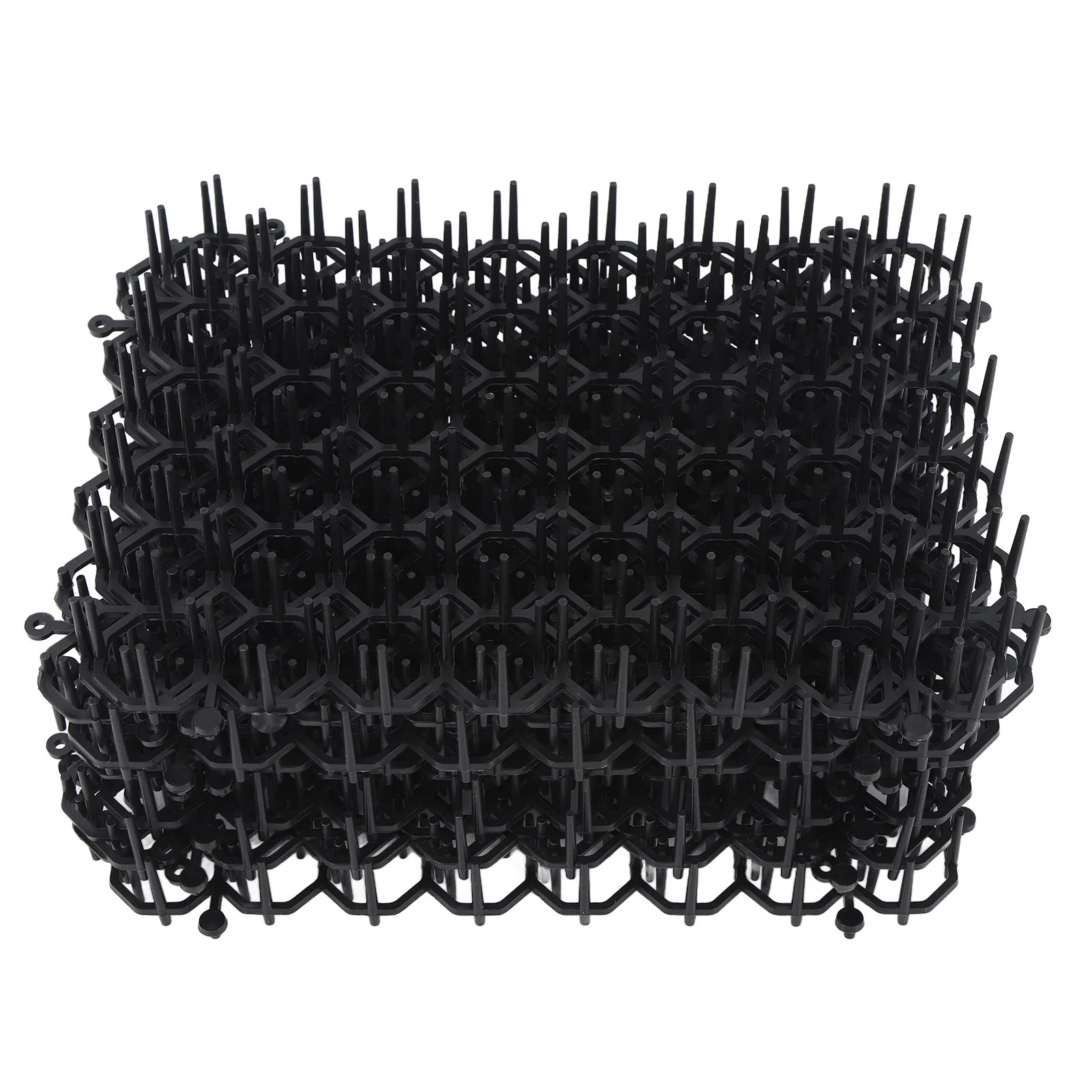 12Pcs Cat Deterrent Mat Anti Cat Dog Network Repellent Training Plastic Spike Mat for Keeping Away Cats Dogs Protecting Plants