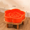 Ceramic Slow Food Bowl Anti-choking Cat Feeding Basin To Prevent Black Chin Small Dog Cat Neck Guard Wooden Frame Slow Food Bowl