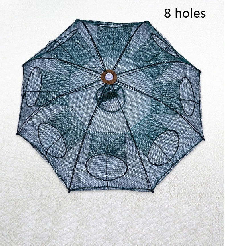 Automatic Multi-specification Fishing Net Umbrella Round Thickened Skeleton Folding Fishing Net Fishing Gear Fishing Accessories