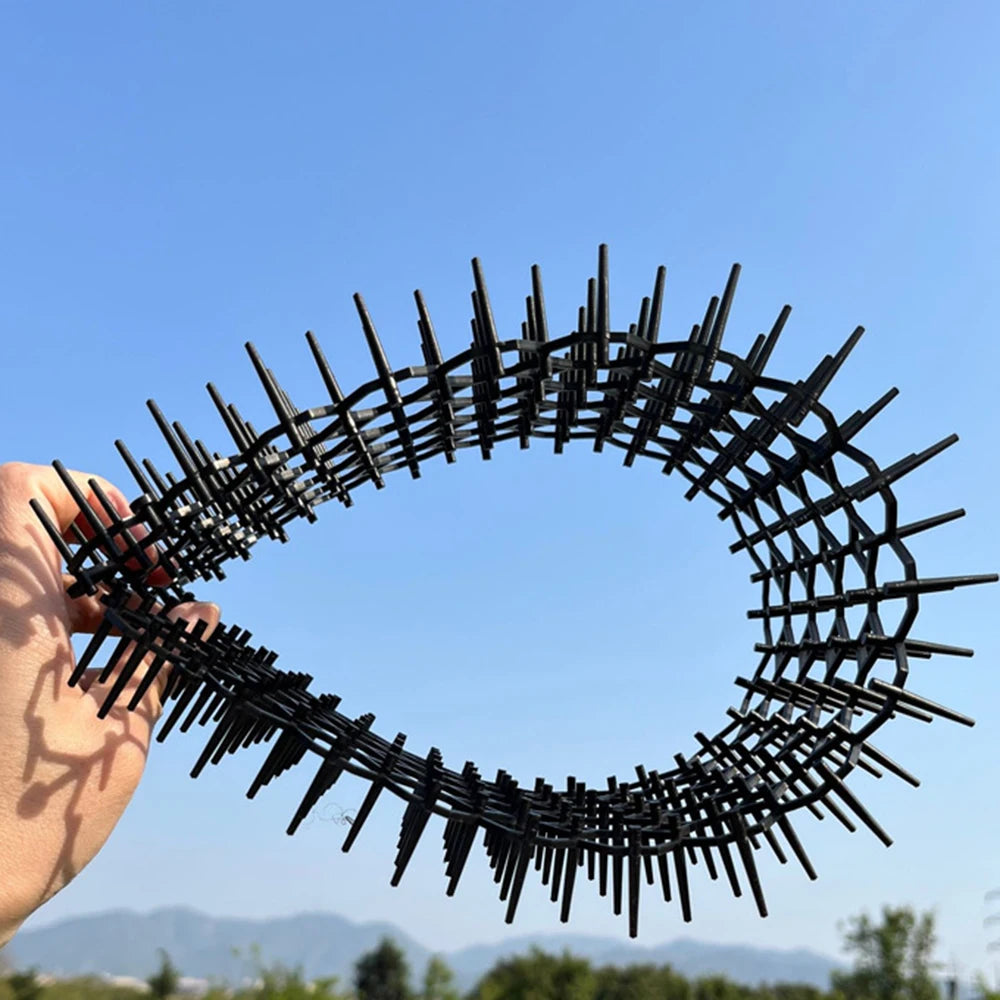 6/10Pcs Garden Prickle Strip Dig Stop Cat Repellent Deterrent Mat Anti-cat Prickle Strips Keep Cat Away Digging Climbing Spike - Play Paws Toys