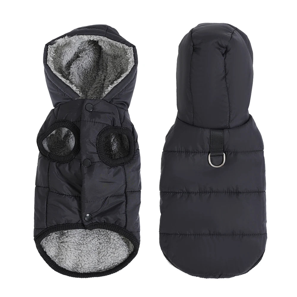 Warm Cats Hoodie Coat For Small Medium Cats Dog Winter Cozy Fleece Puppy Kitten Jacket Clothes Windproof Pet Pug Sphynx Costume - Play Paws Toys