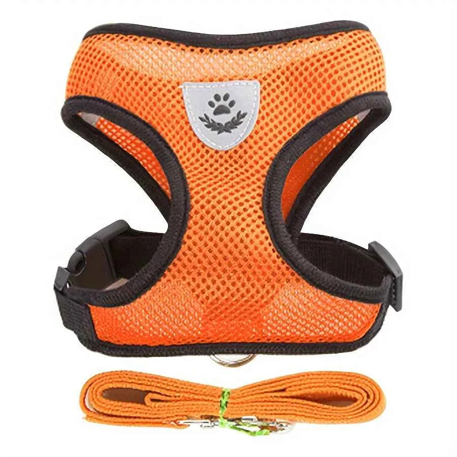 Cat Harness Adjustable, Escape-Proof Breathable Mesh with Reflective Vest  5-Foot Leash - Safe, Durable Outdoor Adventures