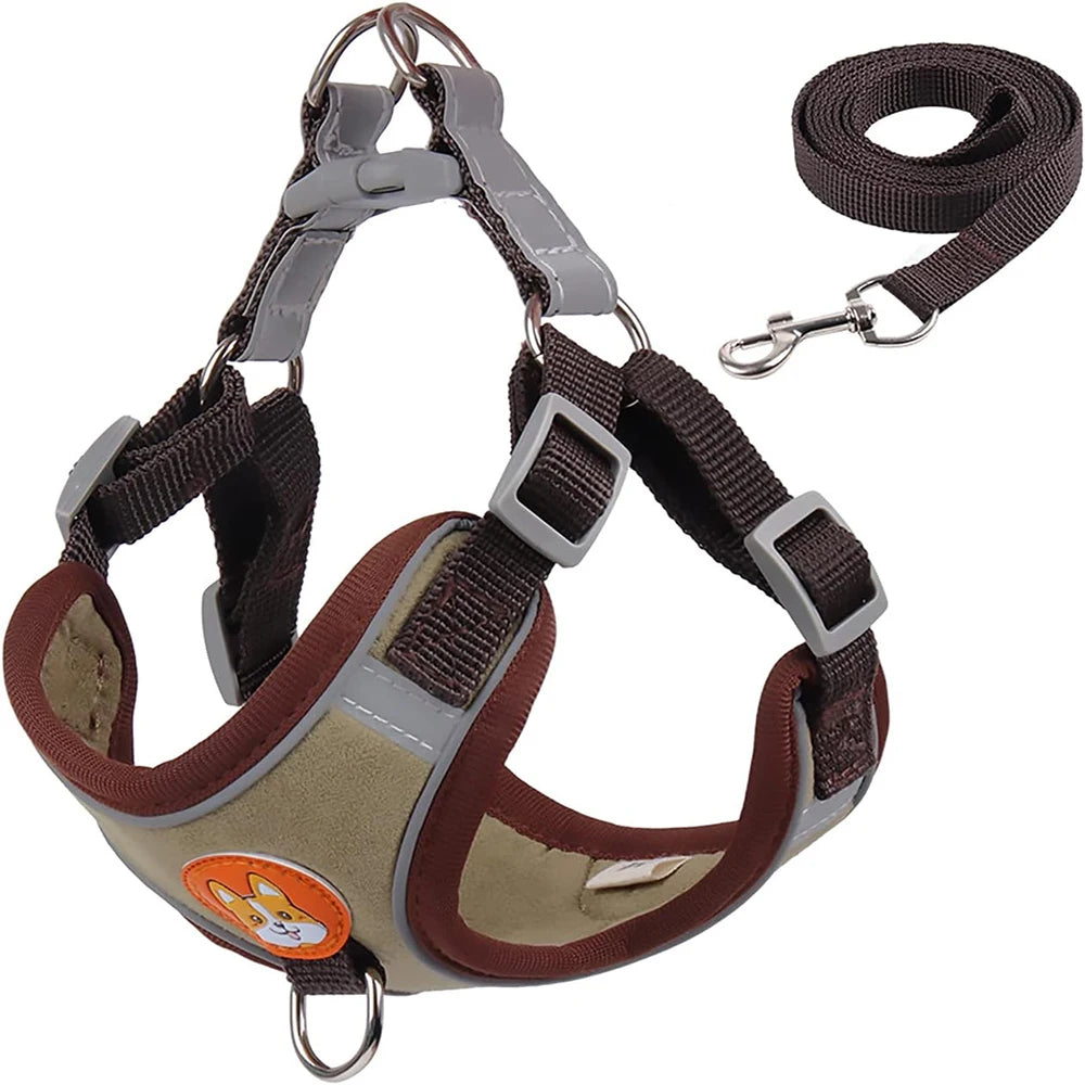 Pet Harness Vest Dogs Chest Strap Rope Reflective Dog Traction Rope Retractable for Small Dog Cat Traction Set Pet Accessories