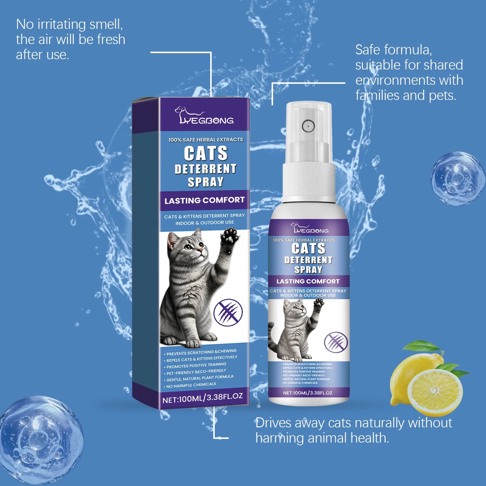 Pet Anti Scratch Spray Anti Gnawing Scratching Training Aid Stop Bites Chewing Protect Furniture Cat Scratching Deterrent Liquid