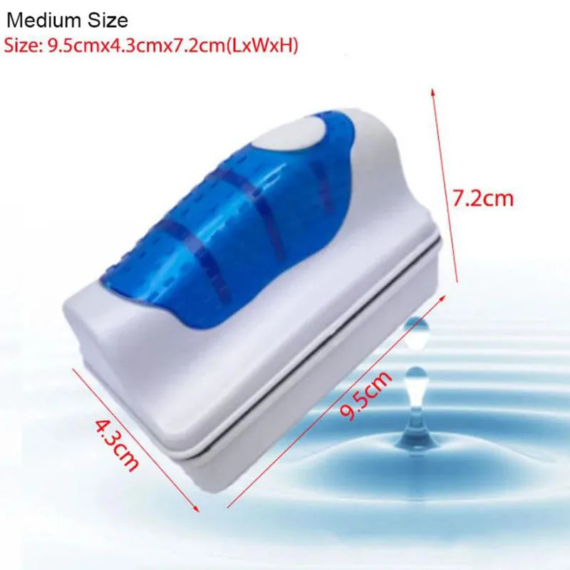Magnetic Aquarium Fish Tank Brushes Floating Clean Glass Window Algae Scraper Cleaner Brush Aquarium Accessories