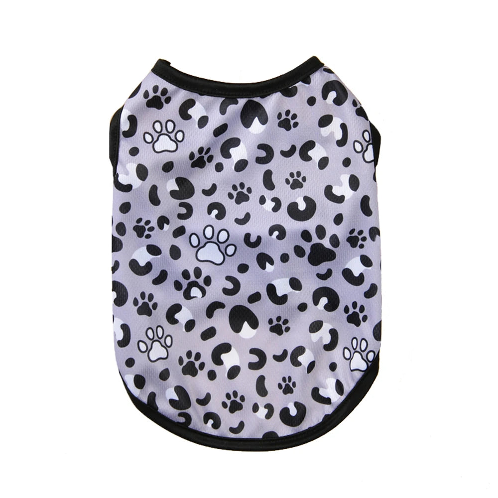 Dog Summer Clothes Breathable Puppy Vest For Small Dogs Cat Costume Beach Style Fashion T-shirt Chihuahua Freach Bulldog Outfits