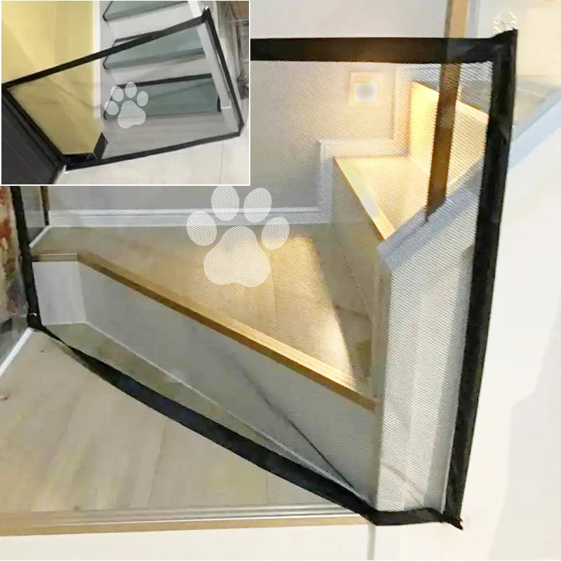 Pet Barrier Fences Portable Folding Breathable Mesh Cat and Dog Safety Fences Pet Supplies to Ensure Pet Safety - Play Paws Toys
