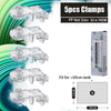 Aquarium Accessories Fish Tank Net Holder Acrylic Transparent PP Anti-Jump Net Clamp Fixed Clip Aquarium Cover Holder Clips