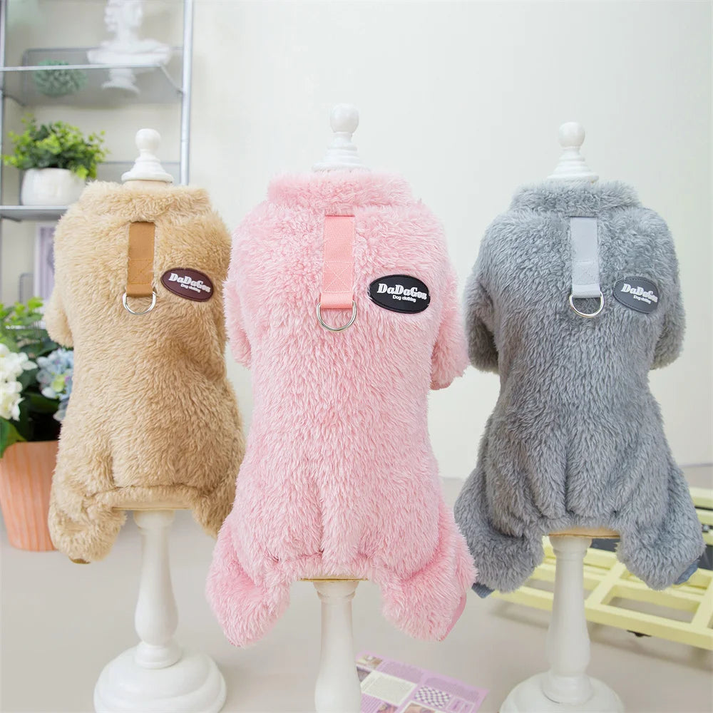 Winter Cat Puppy Jumpsuits Warm Fleece Pet Coat for Small Dogs Cats Kitten Clothing Chihuahua Sphynx Jacket ropa para gato - Play Paws Toys
