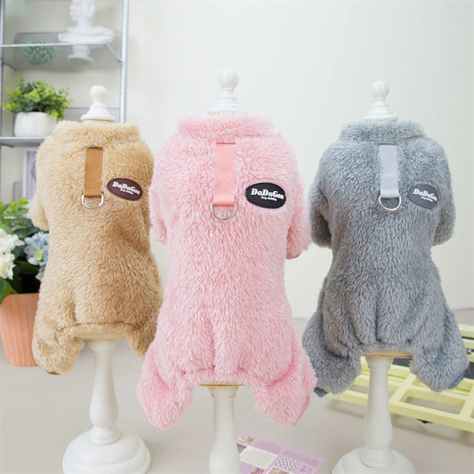 Winter Cat Puppy Jumpsuits Warm Fleece Pet Coat for Small Dogs Cats Kitten Clothing Chihuahua Sphynx Jacket ropa para gato - Play Paws Toys