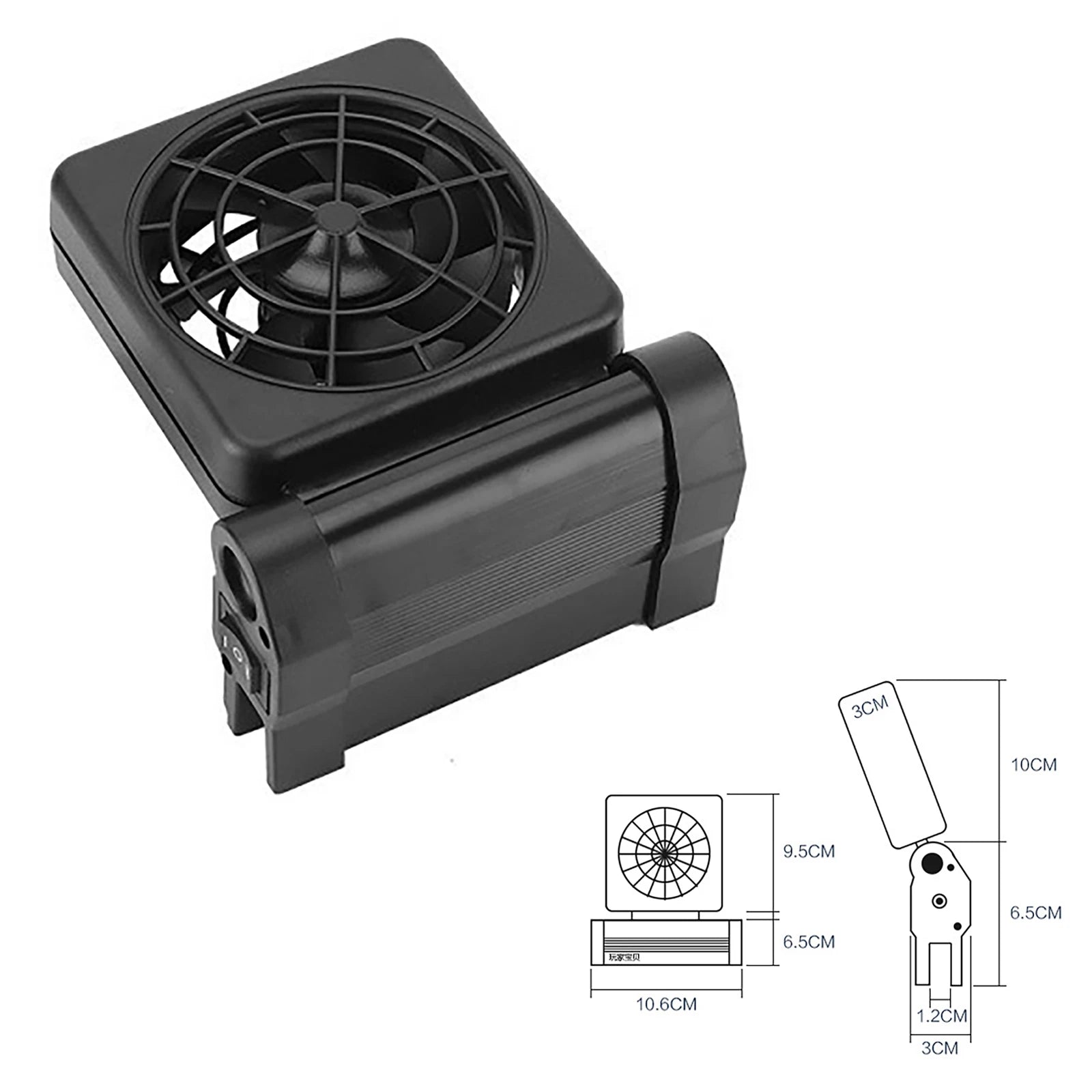 Fish Tank Cooling Fan Fish Tank Cooler Timing Adjustable Wind Speed Cooling Fan Glass Thickness ≤12mm Aquarium Accessories