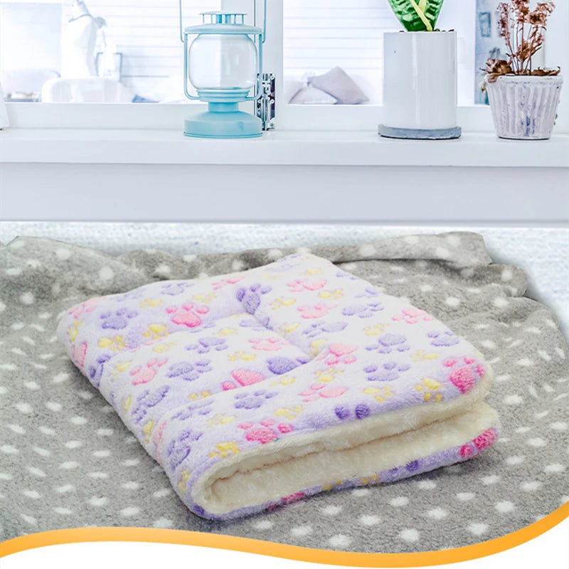 Large Size Flannel Dog Bed Thicken Cat Bed Sleeping Mat Dog Mat Blanket For Puppy Kitten Dog Bed Rug for Small Medium Large Dog - Play Paws Toys