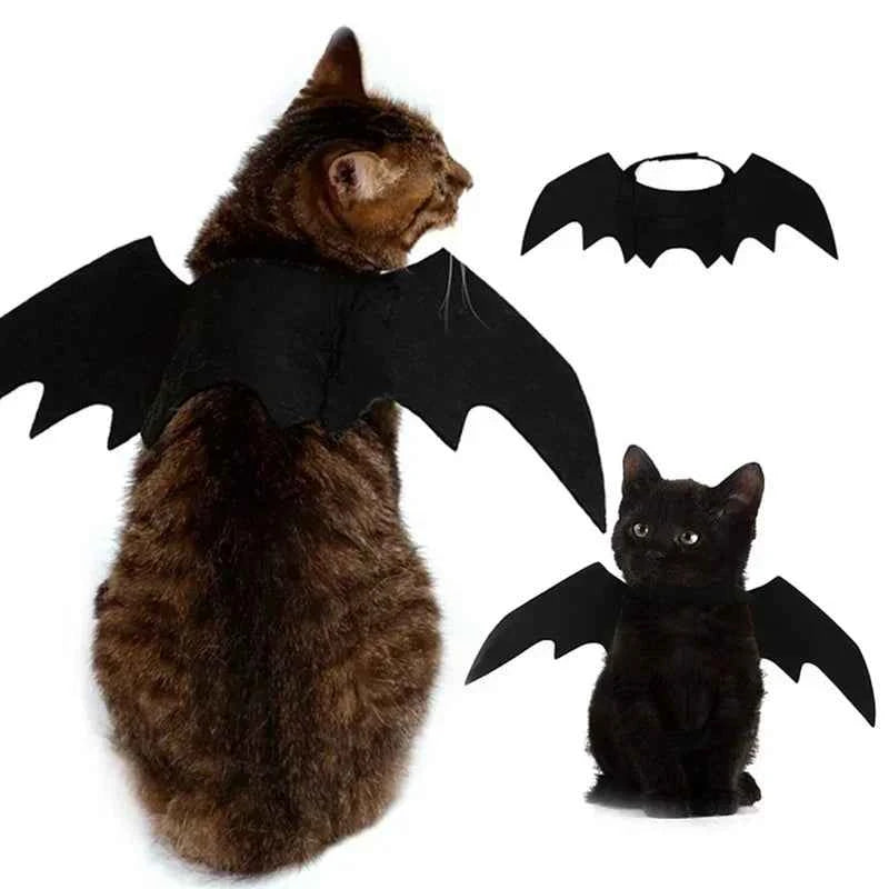 Creative Cute Pet Clothes Black Bat Wings Carrier Costume Cosplay Cat and Dog Party Pet Supplies Cosplay