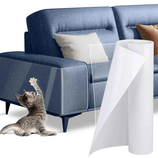 Cat Scratch Deterrent Tape Furniture Protectors From Cats Transparent Self-Adhesive Pet Training Tape for Sofa Furniture Sticker