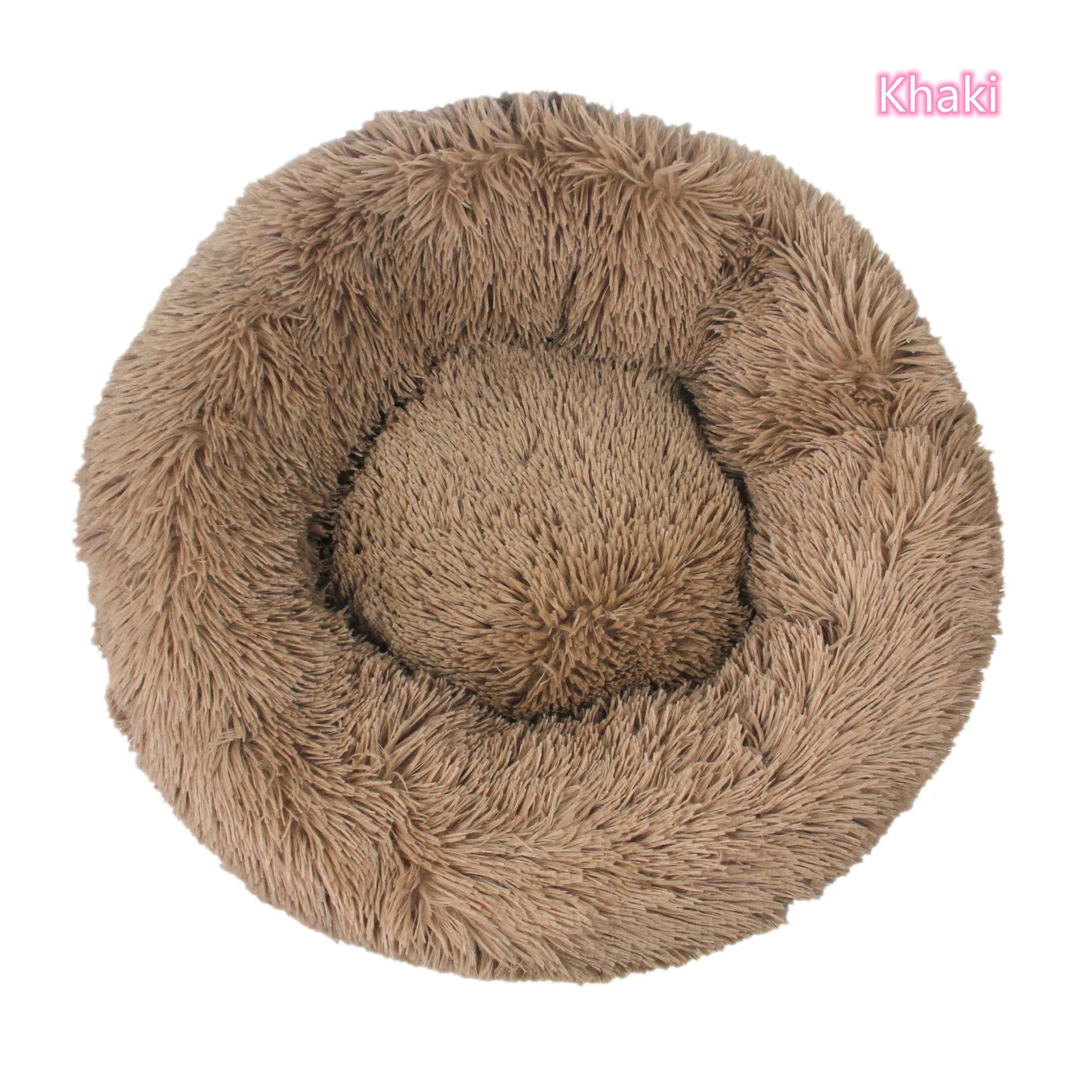 Super Soft Pet Cat Bed Plush Full Size Washable Calm Bed Donut Bed Comfortable Sleeping Artifact Suitable For Winter - Play Paws Toys