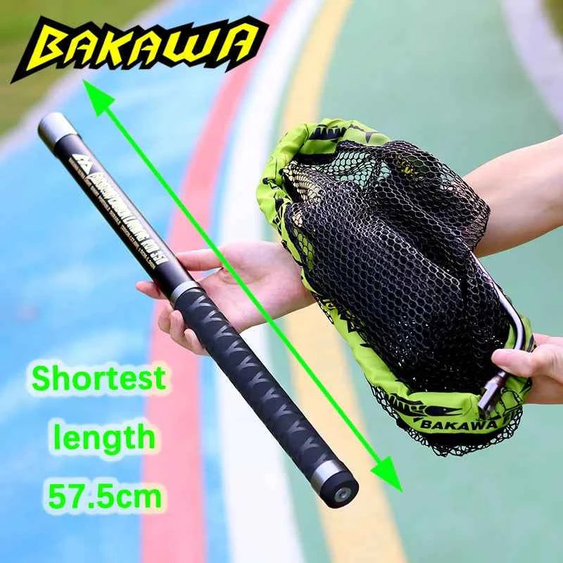 BAKAWA 3.5M Anti slip handle mesh pole suit Suitable carrying various fishing scenarios Carp fishing goods River lake sea Pesca
