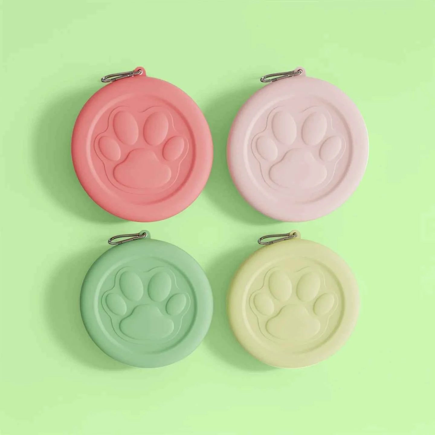 Portable Outdoor Pet Bowl: 2-in-1 Travel Dog Food/Water Dish with Treat Compartment for Hiking, Camping, and On-the-Go Feeding