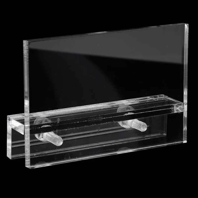 1pc Acrylic Clear Aquarium Clear Fish Tank LED Light Holder Lamp Fixtures Support Stand Easy Installation no Punching Needed