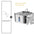 14L/7L Automatic Dog Water Fountain Stainless Steel Cat Pet Fountain with window Silent Cat Dog Water Feeder( No 5V 1A Plug
