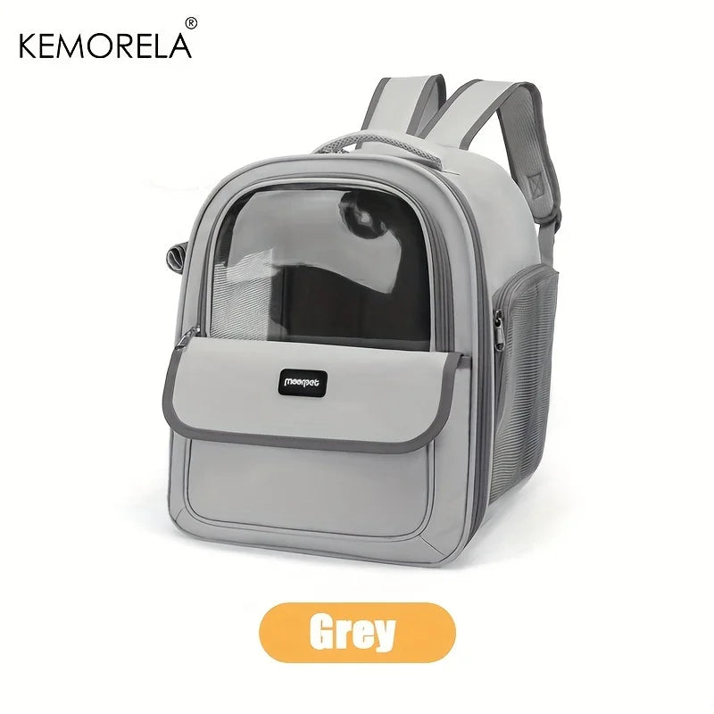 KEMORELA Pet Backpack for Cats And Dogs Large Outdoor Transparent Capsule Breathable Carrying Bag Pet Supplies - Play Paws Toys